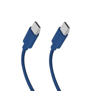 SBS TECABLETISSUETCCB USB-C - USB-C 1,5 m 60 W fonott kábel - kék 130264744 - Adatkábel