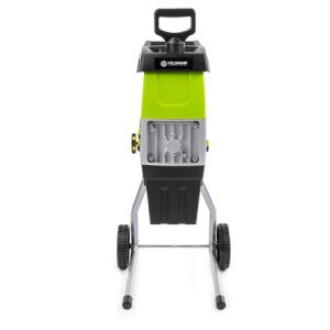 Fieldmann FZD 5012-E kerti aprító, elektromos kerti aprító, zöld és fekete, elülső nézet - Fieldmann