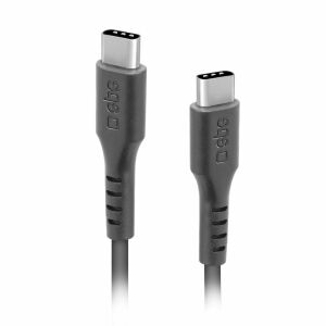 SBS TECABLETCC3M USB-C - USB-C 3m kábel - fekete 130267691 - Adatkábel