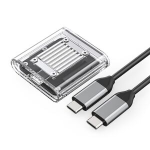 Orico TC20-M2-10G M.2 NVME USB-C 3.2 lemezkeret - átlátszó 130269178 - Külső merevlemez ház