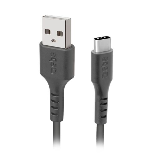 SBS TECABLETYC1KPOS USB-A - USB-C kábel 1m fekete - Kábel és tartozék