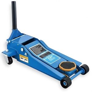 5,5 tonnás hidraulikus emelő, HT-6781, kék, gumi betéttel, autók emeléséhez - Emelő