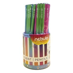 Grafitceruza NEBULO HB háromszögletű Gradiens vegyes minták 72 darabos 130276632 - Nebulo