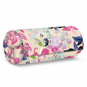 ARS UNA Beach Flowers tolltartó, feltekerhető tolltartó 3 rekeszes és órarenddel - Ars Una Tolltartó