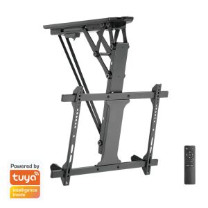 Logilink TV mennyezetre szerelhető fali tartó, 32 70", elektromosan dönthető, max. 35 kg, hangvezérlés, Tuya alkalmazás