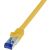 Logilink žltý tienený Ethernet kábel Cat6A