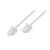 Logilink Cat.6A Slim High-Flex patch kábel fehér 0,15 m 130278117