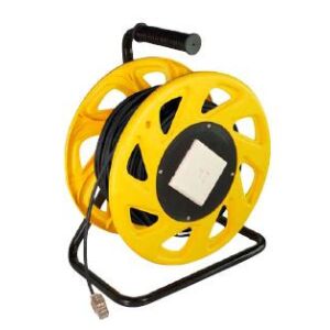 Logilink Cat. 7 S/FTP mobil kábeltekercs TPE, 60 m Fekete 130278136 - Logilink