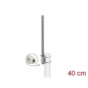 Delock 433 MHz antenna N-hüvely 2 dBi 40 cm irányítatlan, rögzített, kültéri, szürke 130278269 - Delock
