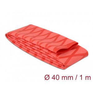 Delock Zsugorcső X-mintás nem csúszós 1 m x 40 mm piros 130278348 - Zsugorcső