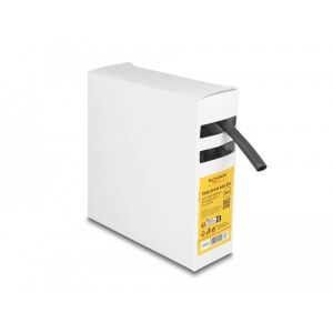 Delock hőre zsugorodó cső doboz, belső ragasztóval, zsugorodási arány 4:1, 5 mx 8 mm fekete 130278356 - Zsugorcső