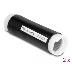 Delock hidegen zsugorodó cső 35 mm x 130 mm 2 db fekete 130278399 - Zsugorcső