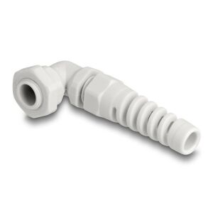 Delock Kábel tömszelence PG7 90 hajlított feszültség mentesítős szürke