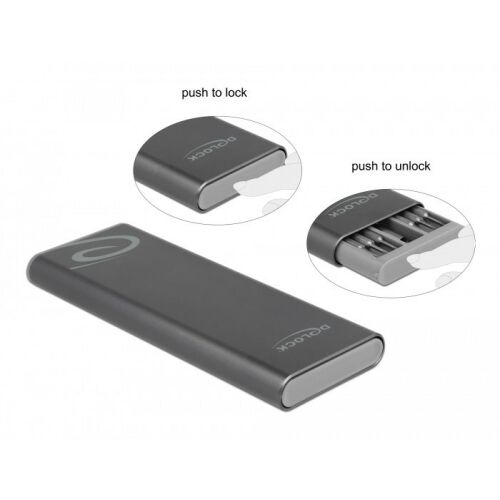 Delock precíziós csavarhúzófej készlet 49 darabbal, mágneses tartóval és tokban, könnyű tároláshoz és szállításhoz