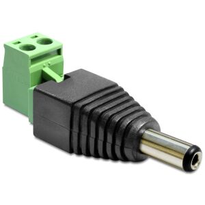 Delock Adapter DC 2.1 x 5.5 mm apa&gt; Terminál blokk 2 érintkezővel 2-részes 130278697 - Delock