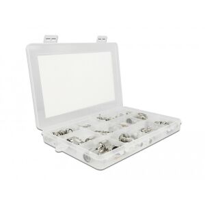 Delock 48 darabos krimp doboz 50 Ohm BNC, TNC és N csatlakozókkal 130279018 - Csatlakozó