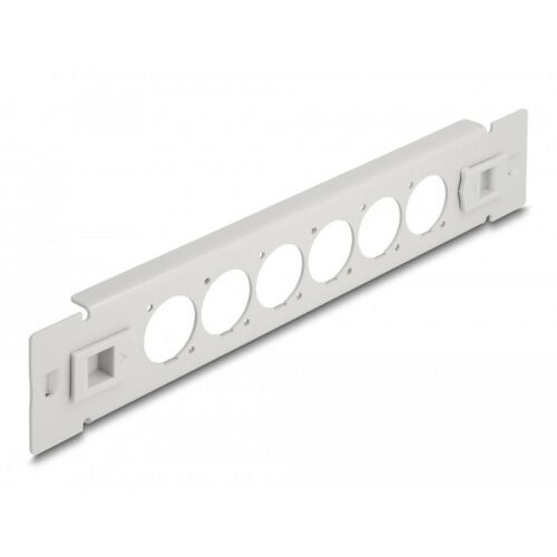 Delock 10 D-típusú patch panel 6 porttal eszköz nélkül szerelhető szürke 130279077