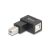 Delock USB 2.0 adapter B-típusú USB apa B-típusú USB anya 90 -ban balra hajlított 130279184