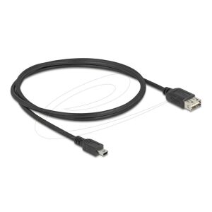Delock USB 2.0 kábel USB Type Mini-B apa - EASY USB Type-A anya 1 m 130279535 - Adatkábel