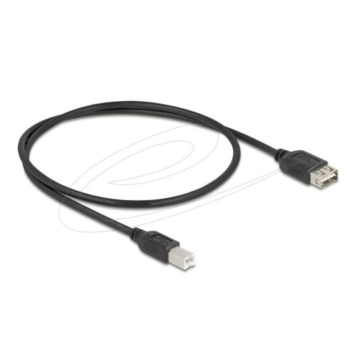 Delock USB 2.0 kábel, Type-B apa - Type-A anya, 0,5m - USB kábel