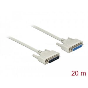 Delock D-Sub 25-ös soros kábel, dugó-hüvely, 20 m 130279625 - Kábel