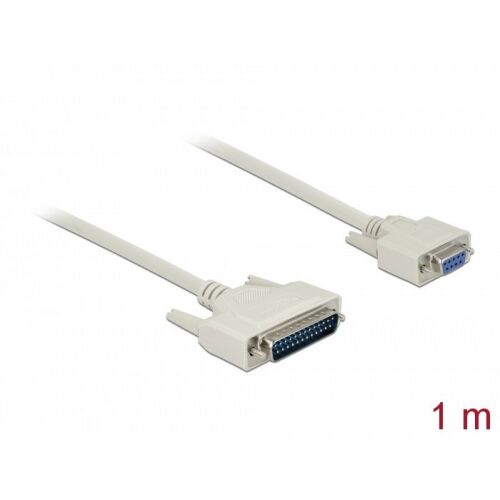 Delock Soros kábel, D-Sub 25 dugó hím D-Sub 9 hüvely, 1 m 130279651