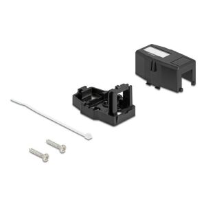 Delock Keystone Felületre Épített Doboz 1 Port mágneses gombbal, fekete színű 130279713 - PCI hálózati kártya