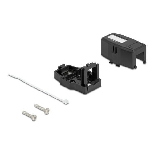 Delock Keystone Felületre Épített Doboz 1 Port mágneses gombbal, fekete színű 130279713