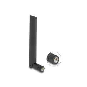 Delock WiFi 6E antenna SMA-dugó 3 dBi irányított, csuklós csatlakozó, fekete 130280049 - Delock