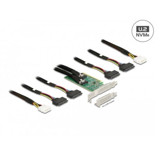 Karta PCI Express 4.0 x16 do 4x SFF-8639 NVMe 130280132
