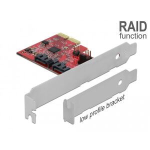 Delock 2 portos SATA PCI Express Kártya RAID 1-del - megismételve a meglévő adatokat 130280191 - PCI hálózati kártya
