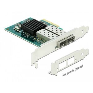 Delock PCI Express x4 kártya - 2 x SFP bővítőhely Gigabit LAN 130280200 - PCI hálózati kártya