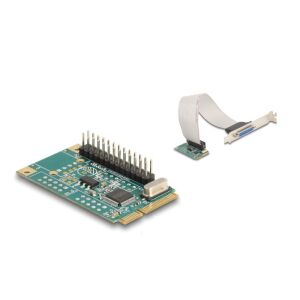 Delock Mini PCIe I/O PCIe teljes méretű 1 x párhuzamos 130280285 - Mini PCI Express átalakító
