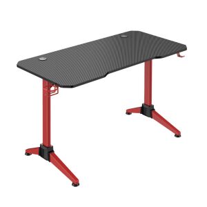 Logilink Gaming Desk, fekete asztallap piros lábakkal, 120x60 cm - Logilink