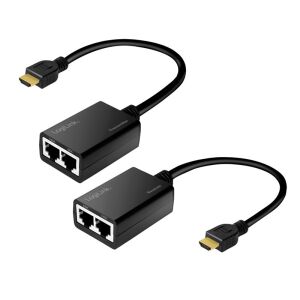 System przekazu sygnału AV LogiLink LogiLink Extender HDMI do 30m, 1080p/60Hz, 0.3m 130280366 - Kabel HDMI