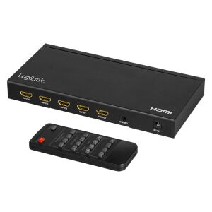 Logilink HDMI kapcsoló, 4x1 port, multiviewer, 4K/30 Hz, skálázó, RC 130280371 - Logilink