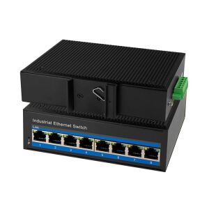 LogiLink Industrial Gigabit Ethernet PoE switch, 8 portos, 10/100/1000 Mbit/s 130280444 - Logilink