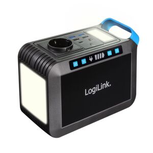Logilink Hordozható erőmű, 200 W, 40 000 mAh, 7x kimenet, IP20, fekete/kék 130280480 - Logilink