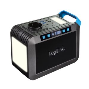 Logilink Hordozható erőmű, 300 W, 64 000 mAh, 7x kimenet, IP20, fekete/kék 130280482 - Logilink