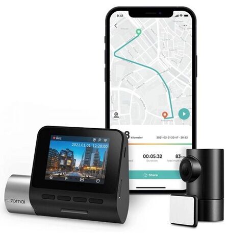 70mai Dash Cam Pro Plus+ A500S Menetrögzítő kamera + RC06 Hátsó k...