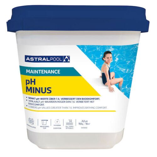 Astralpool pH csökkentő granulátum, 1,5kg, a medence pH-értékének szabályozására - Astra