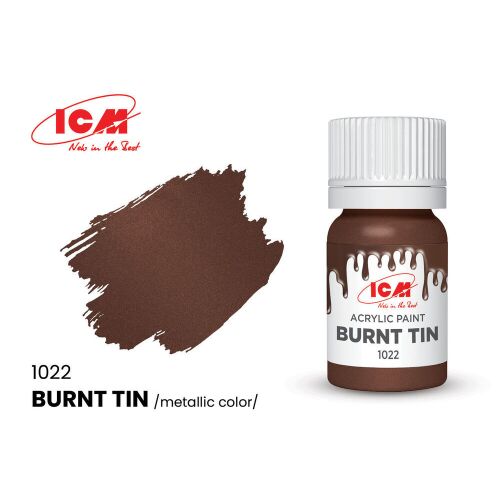 ICM Burnt Tin Metál Akrilfesték - 12 ml