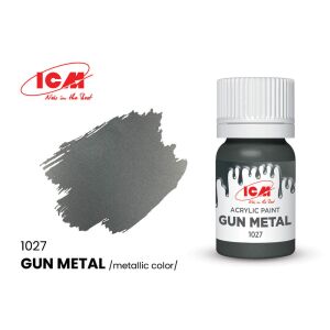 ICM Gun Metal Akril Festék - Metál Szín - 12 ml 130287994 - Akrilfesték