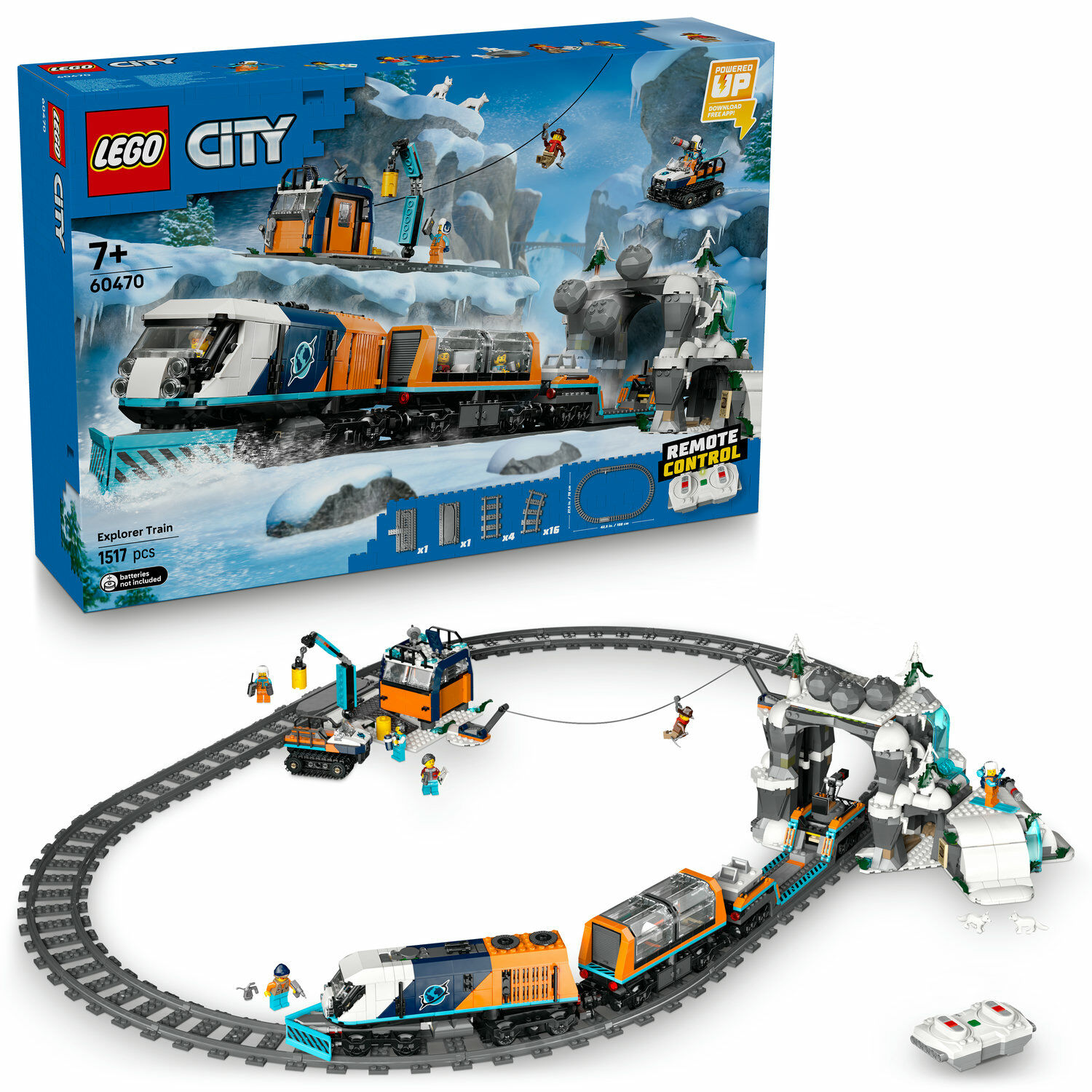 LEGO® City Felfedezők sarkvidéki expresszvonata 60470 LEGO® City Felfedezők sarkvidéki expresszvonata 60470