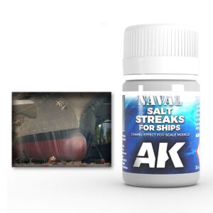 AK Interactive - Naval Salt Streaks - Emalj Effekt - 35ml 130288251 - Akrilfesték