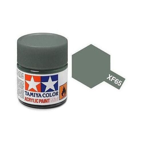 Tamiya XF-65 Lapos Mezőszürke Akrilfesték, 10ml Mini - Tamiya