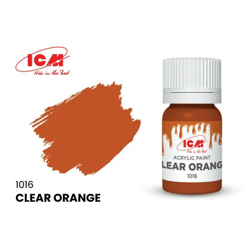 ICM Akrilfesték Tiszta Narancs 12ml üveg - Akrilfesték