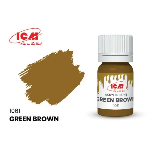 ICM Green Brown Akril Festék - 12 ml