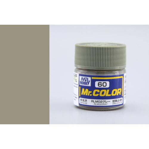 Mr. Color C-060 RLM02 Szürke Akril Festék - 10ml, Félig Fényes