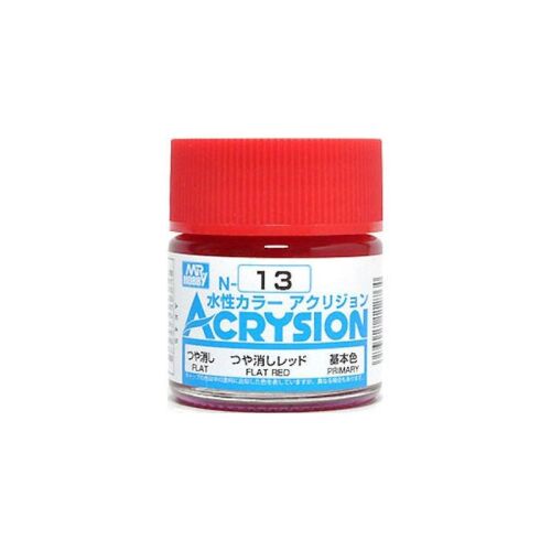 Acrysion N-13 lapos vörös akril festék, 10ml - Akrilfesték